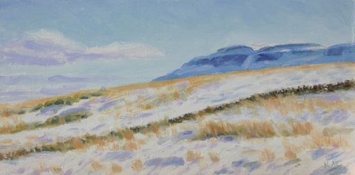 'Fintry Hills, snowy fields'
