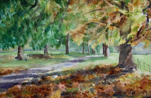 'Autumn Avenue. Culcreuch Castle drive' SOLD