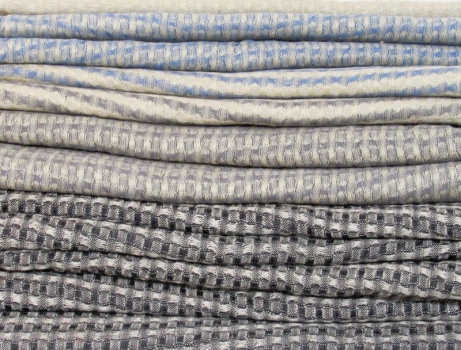 Cotton & linen colour & weave scarves