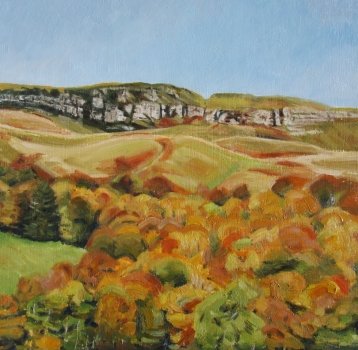 'Early Autumn with Crags, Fintry Hills'